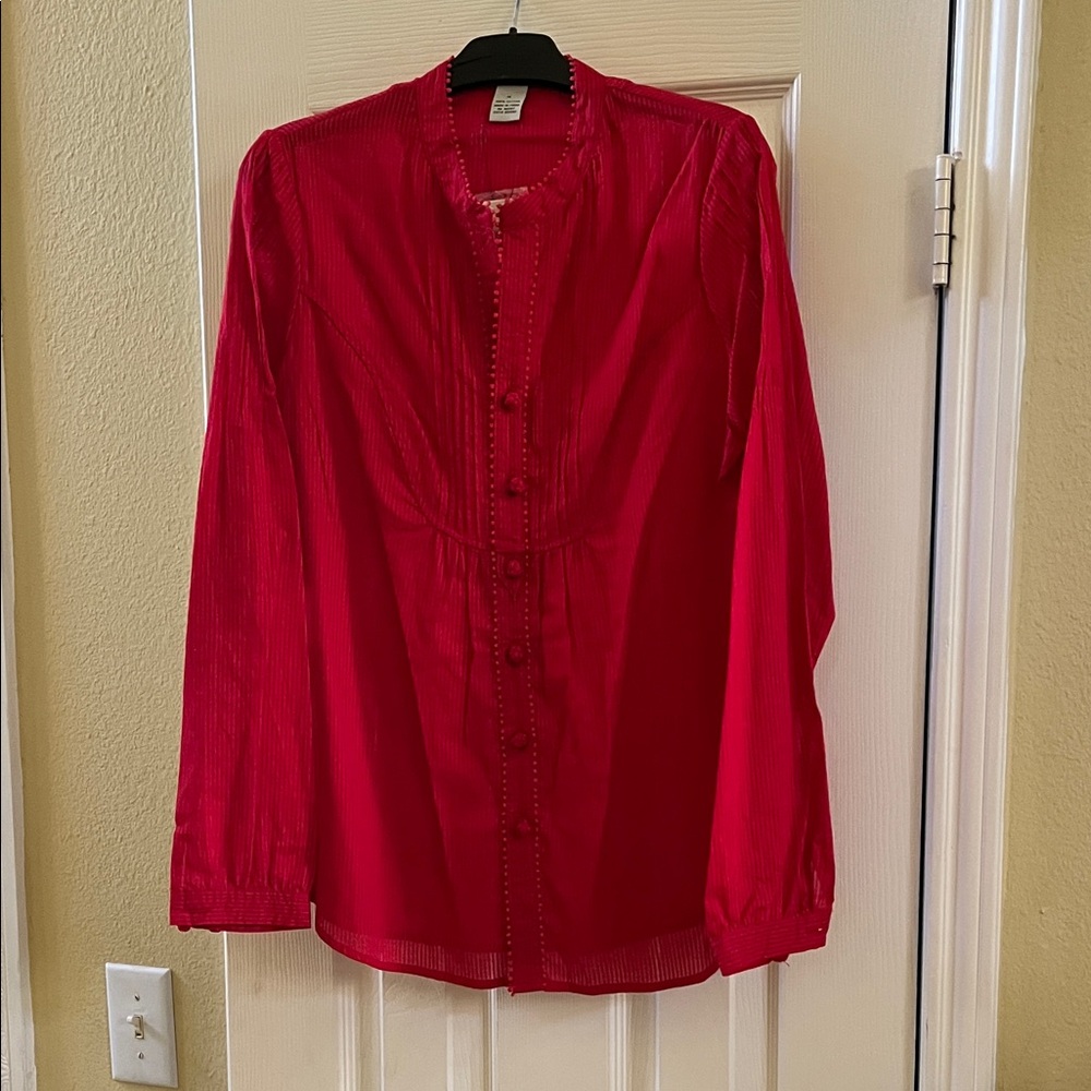 NWT-Vertigo Paris Vibrant Red Blouse